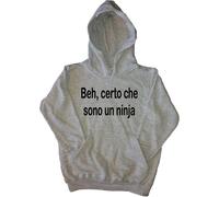 Beh certo che son Felpa con Cappuccio Bambino Simpatica