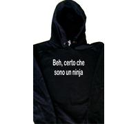 Beh certo che sono un nin Felpa con Cappuccio Simpatica