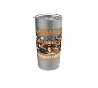 Beh, merda si scopre che questo è il mio circo Quelle sono le mie scimmie Bicchiere termico in acciaio inox doppia parete