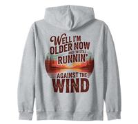 Beh, Ora Sono più Vecchio, ma STO Ancora Correndo Contro Il Vento Felpa con Cappuccio
