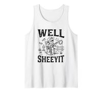 Beh Sheeyit Divertente Cowboy Western Banjo Canotta