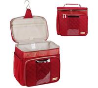 Behaesty Beauty case da viaggio da donna, resistente all'acqua, portatile, da appendere, per viaggi, dormitorio universitario, bagno, palestra, doccia, organizer per bottiglie di dimensioni standard,