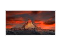 Behaglich Pannello Radiante Infrarossi con Immagine 800W, Riscaldatore a Infrarossi per Montaggio a Parete Fino a 120 Gradi Celsius per 1-3㎡ - TÜV 10 Anni di Garanzia - Tramonto