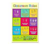 Behavior Chart for Classroom Rules Good Habits Manners Poster Educational Decor for Preschool Kindergarten Elementary School Teachers(Unframed,16x24inch(40x60cm))