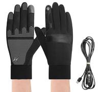 Beheizte Handschuhe Für Männer Frauen - Rutschfest USB-Heizhandschuhe Als Wärmespender Bei Kälte - Touchscreen Beheizbare Handschuhe Fahrrad Motorrad Für Damen Herren Senioren Beim Autofahren