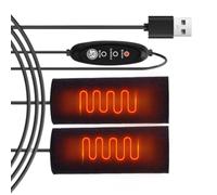 Beheizte Motorradgriffe & USB-Heizgriffabdeckung - Verstellbarer Elektrischer Lenkerwärmer | Schnelle -Kits & Rutschfeste Griffheizung | Winter-Handwärmer für Motorrad & Roller Schwarz, 1 Set