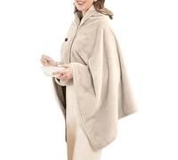 Beheizte Überwurfdecke - Tragbarer, über USB wiederaufladbarer elektrischer Schal, tragbarer Thermowickel mit einstellbarer Wärme, leichte Komfortfunktion, elektrische Heizlösung für kalte Winter im F