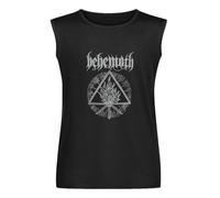 Behemoth Furor Divinus Men's Sleeveless T-Shirt Black Graphic Unisex Vests Top Tee Shirt M
