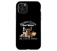 Behind Every Good Woman are a lot of animals Farm Country Custodia per iPhone 11 Pro