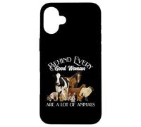 Behind Every Good Woman are a lot of animals Farm Country Custodia per iPhone 16 Plus