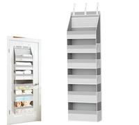 Behind The Door Storage - 6-Tier Vertical Closet Organization With Hooks