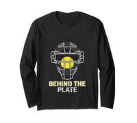 Behind The Plate Softball Catcher Fastpitch Infield Catcher Maglia a Manica