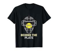 Behind The Plate Softball Catcher Fastpitch Infield Catcher Maglietta