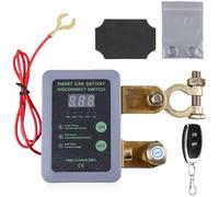 Behogan 12 V, 240 A, interruttore di separazione per auto, telecomandato, interruttore di separazione della batteria con telecomando, interruttore di separazione della batteria, con voltmetro, per