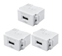 Behogan 3 moduli di alimentazione USB: presa da 220 V su trasformatore da 5 V, presa di ricarica USB da 2,1 A, adattatore di commutazione per smartphone e dispositivi USB