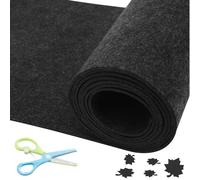 Behogan 40 x 200 cm feltro autoadesivo: feltro autoadesivo 2 mm di spessore, nero tappetino in feltro adesivo in feltro, adesivo multiuso per scatola Liner, Cup Mat, cornice, gamba della sedia