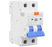 Behogan Interruttore di protezione Fi, 16 A, 30 mA. 2 poli, 230 V, 30 mA. 1P+N, interruttore automatico di sicurezza 16 A, FI/LS tipo AC, RCBO 6KA interruttore di protezione AC con protezione da