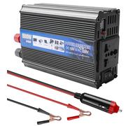 Behogan Inverter da 500 W, DC 12 V a 220 V, convertitore di tensione per auto, convertitore di corrente, inverter da 12 V a 220 V, spina accendisigari da auto, ricarica il tuo laptop, iPad
