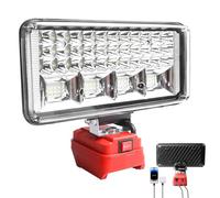 Behogan Lampada a batteria per Einhell 18 V PXC Power X-Change, 54 W, 5400 lm, lampada da lavoro a LED, 2 modalità, lampada da lavoro senza fili, USB + Type-C, luce di inondazione portatile per