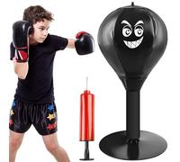 Behogan Punching ball Tavolo: da ufficio, mini sacco da boxe con ventosa e pompa ad aria, Funpunch Rage Bag, Punching Ball, set da tavolo, mini boxe, sacco da boxe, sacco da boxe per chef, colleghi,