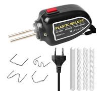 Behogan Saldatrice in plastica da 100 W con 200 chiodi di saldatura in 4 tipi, kit di riparazione in plastica, riparazione paraurti auto, 500 °C max