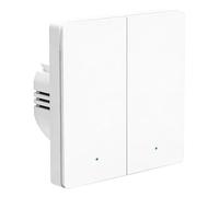 Behogan Smart Light Switch Zigbee: interruttore da parete Smart Wlan a 2 vie, bianco, interruttore della luce intelligente, controllo vocale, interruttore della luce radio, compatibile con Matter