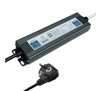 Behogan Trasformatore LED 24 V 100 W: trasformatore impermeabile per esterni, con spina, IP67, alimentatore di rete da 4,2 A, driver AC da 230 V a DC 24 Volt per strisce e faretti