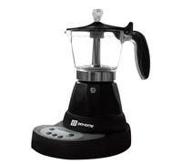 BEHOME Caffettiera Elettrica Programmabile Moka Elettrica 3 Tazze con Timer, Caf