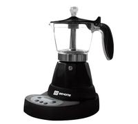 BEHOME Caffettiera Elettrica Moka 1/3 Tazze Caff Macinato in Polvere con Timer colore Nero - DOM882526