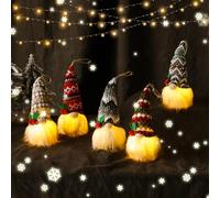 behone Decorazioni natalizie,5 Pezzi Gnomi Natale,Gnomo Natalizio Illuminato,Natale decorazioni casa,Addobbi natalizi,Gnomo Natalizio Elfi,Oggetti natalizi per la casa,Home Decor per Casa Cucine
