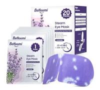 BeHoomi 20 Packs Steam Eye Mask for Dark Circles, Lavender Heated Eye Mask Disposable Warm Eye Compress for Dry Eyes, Puffy Eyes, Soothing Headache Migraine, Stye Treatment, Relief Stress Eye Fatigue