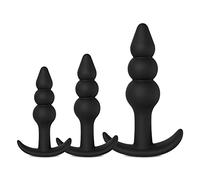 BeHorny Set di tappi in silicone di alta qualità, colore: nero