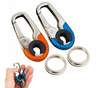 behound Creative Stainless Steel Keychain, Creative Car Interior Stainless Steel Keychain, Men's Car Key Chain, Double Layer Anti-Loss Chain Fashion Keychain (2 Colors)
