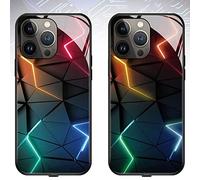 behound Intelligent Sound Control Light-Up Phone Case for iPhone 14/13/12/11 Series, Colorful Light up Phone Case, Voice Control Call LED Flash Phone Cover (for iPhone 13,07)