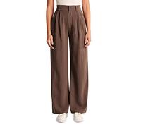 behound Lightweight Tailored Wide Leg Pants, Womens Casual Effortless Tailored Wide Leg Pants (S,Brown)