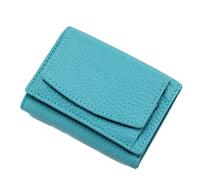 behound New Genuine Leather Rfid Blocking Card Holder Organizer Pocket Mini Wallet,Preliminaryt-Premium Leather Wallet for Men,Anti-Credit Card Fraud Folding Mini Wallet organizer (Blue Green)