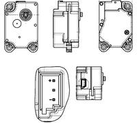 BEHR HELLA SERVICE 6NW 351 344-011 *** PREMIUM LINE *** Elemento di controllo, lembo di miscelazione