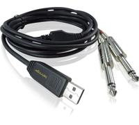 BEHRINGER LINE 2 USB INTERFACCIA AUDIO USB - 2 JACK 6.35MM 2 METRI 44.1/48 KHZ PER CHITARRA LINE2USB PLUG & PLAY PC MAC DAW