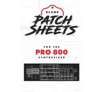 Behringer Pro 800 Blank Patch Sheets Notebook: Become a more organized songwriter with this Blank Patch Sheet notebook so you can spend more time creating and less time forgetting.