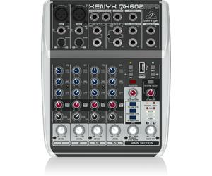 BEHRINGER QX602-MP3 XENYX MIXER 6 CANALI LETTORE MP3/USB EFFETTI VOCE KARAOKE REVERBERO/DELAY +48V