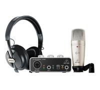 BEHRINGER U-PHORIA STUDIO BUNDLE INTERFACCIA AUDIO USB UM2 + MICROFONO C1 + CUFF