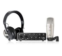 BEHRINGER U-PHORIA STUDIO PRO KIT REGISTRAZIONE INTERFACCIA AUDIO USB UMC202HD MICROFONO A CONDENSATORE C1 CUFFIA HPS5000