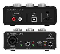 BEHRINGER U-PHORIA UM2 interfaccia scheda audio usb 2x2 + preamp microfonico NEW