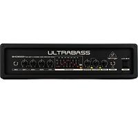 Behringer ULTRABASS BXD3000H Testa amplificatore per basso leggera da 300 Watt a 2 canali con analizzatore di spettro FBQ, processore per bassi e compressore