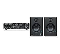 BEHRINGER UMC204HD INTERFACCIA AUDIO 2X4 SCHEDA AUDIO MIDI USB 2 IN 4 OUT 24 BIT 192 KHZ & PreSonus Eris E3.5, Monitor Da Studio, Coppia, 3,5", Altoparlanti Multimediali