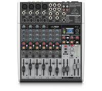Behringer X1204USB Mixer 12 ingressi 2/2 bus, preamplificatori microfonici e compressori XENYX, equalizzatori britannici, processore multi-effetto 24bit, interfaccia USB/audio, Compatibile con PC, Mac