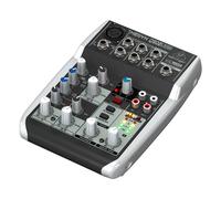 BEHRINGER xenyx Q502 USB mixer audio 5 canali per live karaoke home studio NUOVO