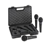 BEHRINGER XM1800S KIT 3 MICROFONI DINAMICI CARDIODI + 3 CLAMPS + CUSTODIA SET PE