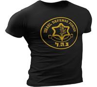 BEIDAHUANG Israel Defense Forces IDF Shirt Israeli Military Army IDF Tzahal O-Neck Unisex Short Sleeve T-Shirt Black S