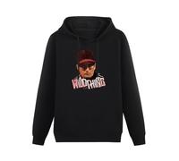 BEIDAHUANG Major League II Ricky Vaughn Wild Thing Hoody Unisex Long Sleeve Hooded with Pocket Black S